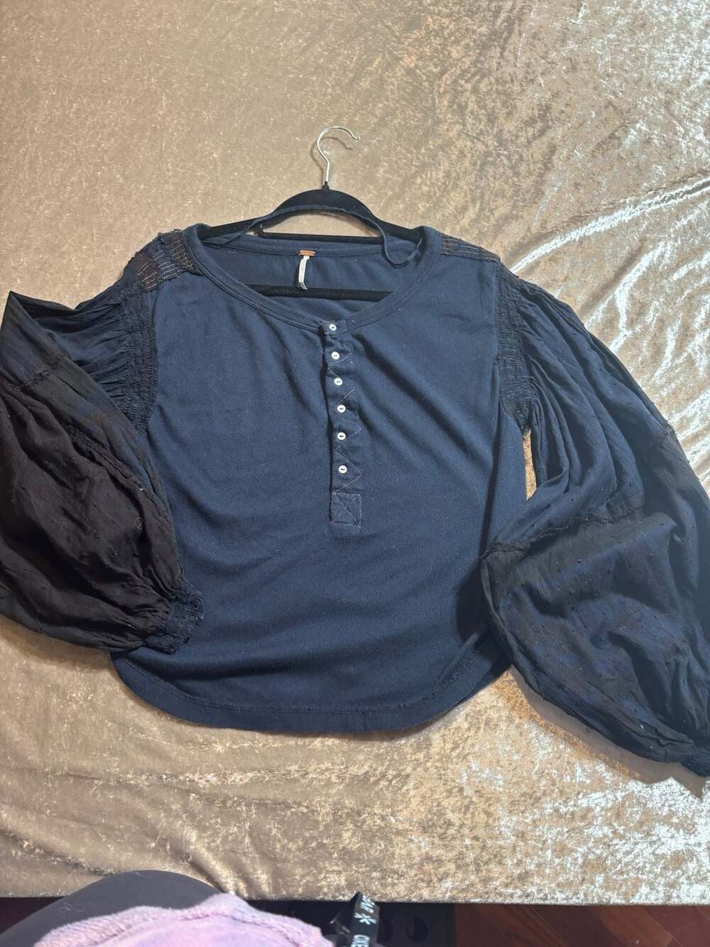 FREE PEOPLE womens deepest navy light magic